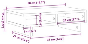 ΒΑΣΗ ΟΘΟΝΗΣ ΚΑΠΝΙΣΤΗ ΔΡΥΣ 50X27X15 ΕΚ. ΑΠΟ ΕΠΕΞΕΡΓΑΣΜΕΝΟ ΞΥΛΟ 854746