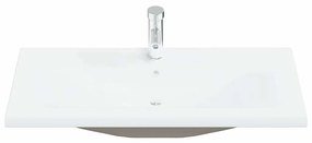 vidaXL Σετ Επίπλων Μπάνιου με πόρτα 2 pcs Μαύρη Οξυά 90 x 38.5 x 46 cm