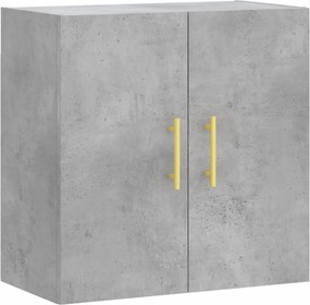 vidaXL Ντουλάπι Τοίχου Γκρι Σκυροδέματος 60x31x60 εκ. Επεξεργ. Ξύλο