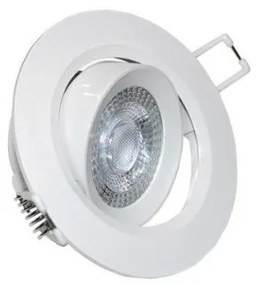 Σποτ Χωνευτό LED Ψευδορoφής Κινητό Στρογγυλό 5W Lumen-21-051000-Λευκό 21-051000