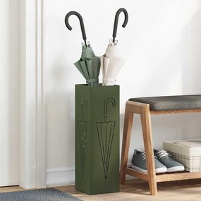 vidaXL Σχέδιο & βάση αποθήκευσης Ελιά 15.5 x 15.5 x 49 εκ Ατσάλι