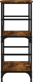 vidaXL Βιβλιοθήκη Καπνιστή Δρυς 50 x 33 x 82 εκ. από Επεξεργ. Ξύλο