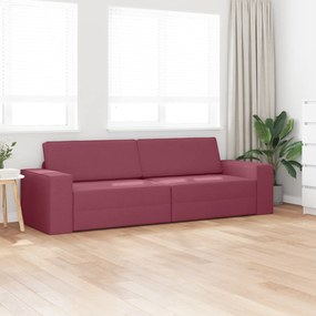 vidaXL Καναπές Κρεβάτι 2 σε 1 Μπορντό 245x150x60.5 εκ. Ύφασμα