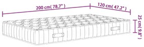 ΣΤΡΩΜΑ ΜΕ POCKET SPRINGS ΜΕΣΑΙΑ ΣΚΛΗΡΟΤΗΤΑ 120X200 ΕΚ. 372829