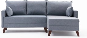 Corner Sofa-Bed Bella Soft Mini Köşe Right - Blue Blue