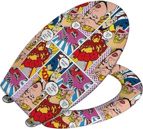 Καπάκι Λεκάνης Soft Close (44.5x38) Wenko Pop Art 22797100