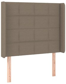 vidaXL Κεφαλάρι με Πτερύγια Taupe 83x16x118/128 εκ. Υφασμάτινο