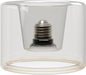 Απλίκα Τοίχου Στεγανή IP44 με Λάμπα Ghost Διάφανη G03 Λευκό