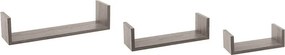 ΡΑΦΙΈΡΕΣ/ΡΆΦΙΑ ΤΟΊΧΟΥ WALL SHELF EDGE OAK GREY X3 138955D