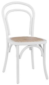 Καρέκλα Βιέννης Aliyah White HM8644.03 45x54x89 εκ. Ξύλο,Ψάθα
