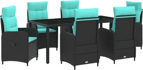 vidaXL Σετ Εξωτερικής Τραπέζης 7 pcs συνθετικό ρατάν