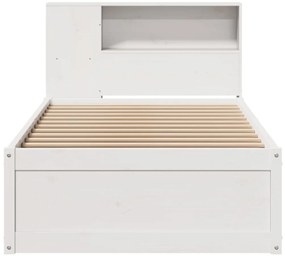 vidaXL Σκελετός Κρεβ. Χωρίς Στρώμα Λευκό 90x190 εκ Μασίφ Πεύκο