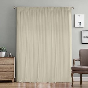 LINO ΚΟΥΡΤΙΝΑ SAMOS ΜΕ ΤΡΕΣΑ C91034 BEIGE 300Χ275