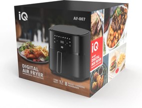 Ψηφιακή φριτέζα αέρος IQ AF-007 5,7lt με 1700W και 8 προγράμματα