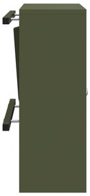 vidaXL γραμματοκιβώτιο Λαδί 30 x 23 x 55 εκ. Ατσάλι