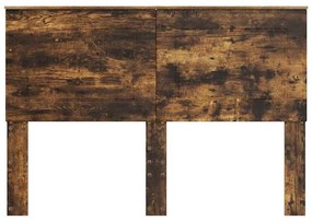 vidaXL Κεφαλάρι Καπνιστό Δρύς 150 cm Επεξεργασμένο ξύλο