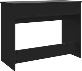 vidaXL Μπουντουάρ με Καθρέφτη Μαύρο 100x45x76 εκ.