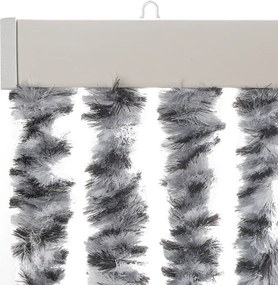 vidaXL Σήτα Εντόμων Γκρι/Μαύρη/Λευκή 100 x 200 εκ. από Σενίλ