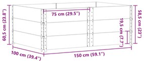 ΖΑΡΝΤΙΝΙΕΡΑ ΚΗΠΟΥ 150X100 ΕΚ ΑΠΟ ΜΑΣΙΦ ΞΥΛΟ ΠΕΥΚΟΥ 3295439