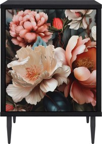 vidaXL Κομοδίνο BORNE 2 τμχ. Μαύρη Δρυς 36 x 33 x 51 εκ.