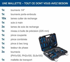 Σύνολο Eργαλείων Scheppach WZK120 97 Τεμάχια