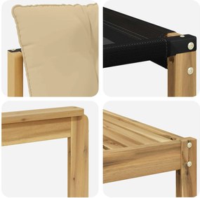 vidaXL Σειρά Καναπέ Εξωτερικού με μαξιλάρι 8 pcs Λευκό και Μπεζ