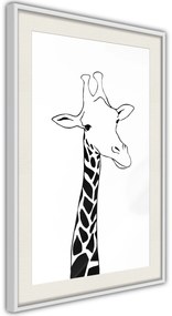 Αφίσα - Black and White Giraffe - 20x30 - Μαύρο - Χωρίς πασπαρτού