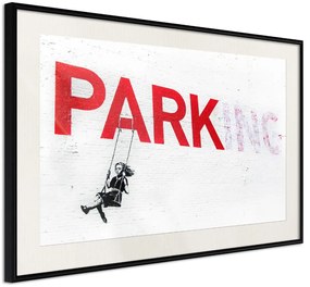 Αφίσα - Banksy: Park(ing) - 60x40 - Μαύρο - Με πασπαρτού