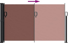 vidaXL Σκίαστρο Πλαϊνό Συρόμενο Καφέ 120 x 500 εκ.