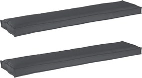 vidaXL Σετ Μαξιλαριών Πάγου 2 pcs Ανθρακί 180 x 40 x 8 εκ.