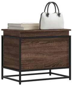 Κουτί Αποθήκευσης με Καφέ Δρυς 60x40x51,5 εκ. Επεξ. Ξύλο