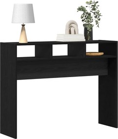 vidaXL Τραπέζι κονσόλας Μαύρη δρυς 105 x 30 x 80 εκ.
