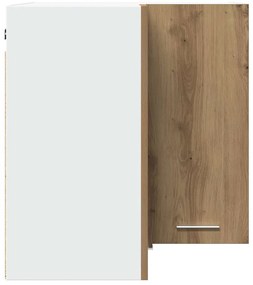 vidaXL κρεμαστό γωνιακό ντουλάπι Lyon Artisan Oak 57x57x60 εκ.