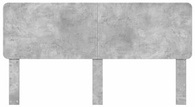 vidaXL Κεφαλάρι Σκυρόδεμα Γκρι 200 cm Επεξεργασμένο ξύλο