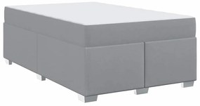 vidaXL Σκελετός Κρεβατιού Άλλο Ανοιχτό γκρι 120 x 190 cm ύφασμα