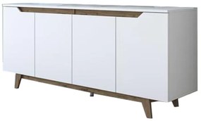 Μπουφές Rafaelo λευκό-καρυδί 180x45x78,5εκ 180x45x78.5 εκ.