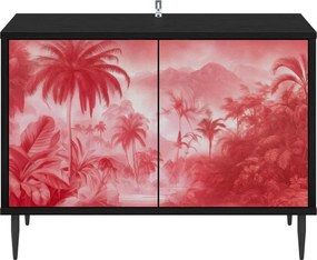 vidaXL Ντουλάπι TV AACHEN 69 x 33 x 50,5 εκ. Μαύρη Δρυς