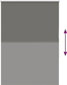 vidaXL Ρολέρ Μπλακάουτ γκρί 90x150 cm Πλάτος υφάσματος 85,7 cm