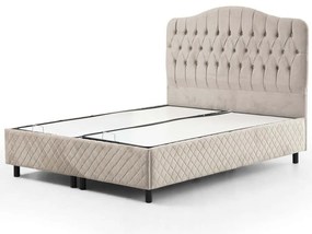 Κρεβάτι Με Αποθηκευτικό Χώρο Vassi (Για Στρώμα 160x200cm) 771MND1178 160x200x125cm Beige Διπλό