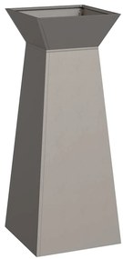vidaXL Γλάστρα Πυλώνας Ασημί 40 x 40 x 100 cm Ατσάλι