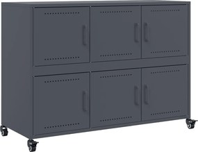 vidaXL Ντουλάπι Ανθρακί 100,5x39x72 εκ. από Χάλυβα
