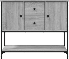 vidaXL Ντουλάπι Γκρι Sonoma 100x36x85 εκ. από Επεξεργασμένο Ξύλο