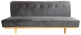 Καναπές Κρεβάτι Τριθέσιος ArteLibre CELESTE Γκρι Ύφασμα 193x85x88cm