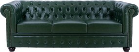 ΚΑΝΑΠΕΣ 3ΘΕΣΙΟΣ T.CHESTERFIELD HM3009.08 ΤΕΧΝΟΔΕΡΜΑ ΚΥΠΑΡΙΣΣΙ 208x90x73 εκ.