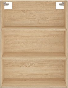 vidaXL Ντουλάπι Sonoma δρυς 69,5 x 34 x 180 εκ. από Επεξεργασμένο Ξύλο