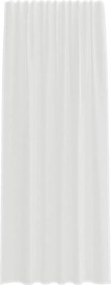 vidaXL Κουρτίνες Voile με τσέπες ράβδου 2 τεμάχια Λευκό