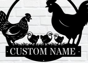 Σετ των 2 Intra απο ξύλο plywood 3mm-4mm πάχος Μεταλλική πινακίδα κοτέτσι Δίασταση 30x20 cm INTRAFABR-113995104