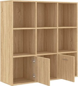vidaXL Βιβλιοθήκη Χρώμα Sonoma Δρυς 98 x 30 x 98 εκ. από Επεξ. Ξύλο