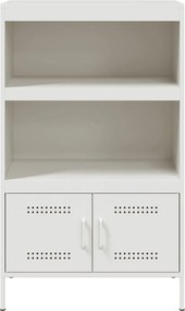 vidaXL Ραφιέρα Λευκή 68x39x113 εκ. από Ατσάλι