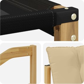 vidaXL Σειρά Καναπέ Εξωτερικού με μαξιλάρι 4 pcs Λευκό και Μπεζ